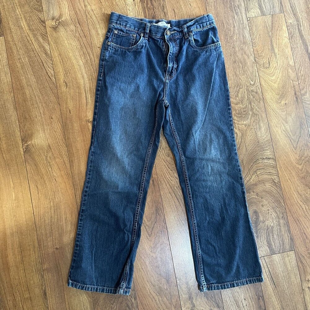 Route 66 Boys’ Teen Denim Jeans Pants Sz 14 Husky Adjustable Waist Bootcut